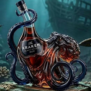 Bottiglia Creativa a Forma di Polpo in Vetro Borosilicato per Vino e Whisky, Design Colorato Commemorativo, Regalo Aziendale, Esposizione per Bar e Vendita all'Ingrosso - Product Image 2