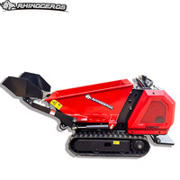Mini-dumper sur chenilles XINIU Rhinoceros XN800, 800 kg, diesel, hydraulique, compact, pour chantier, ferme, construction, certifié CE