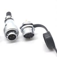 Connecteur circulaire anti-poussière P20 pour panneau, avec prise mâle/femelle et écrou hexagonal arrière, pour équipement d'emballage