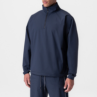 Logo personnalisé Zip Ripstop Vestes d'extérieur coupe-vent imperméables en nylon pour hommes