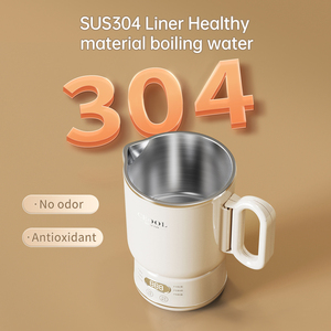 Ceool-Hervidor de té eléctrico inalámbrico, calentador de agua hirviendo automático portátil <span class=keywords><strong>con</strong></span> control de temperatura para el hogar, cocina, CB - Product Image 3