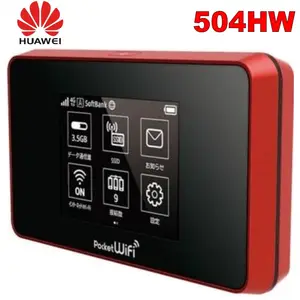 Desbloqueado huawei- 504hw Bolso 4g openwrt router wi-fi LTE newifi mini wifi impulsionador portátil com slot para cartão sim