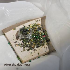 Hisenlee <span class=keywords><strong>12</strong></span> série dieu primaire bricolage Vase remplissage 10g femme Imitation perle verre pierre accessoires mixtes avec strass - Product Image 2