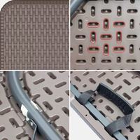 Table de camping pliable en plastique de 6 pieds, portable, à texture de lierre colorée, idéale pour l'extérieur – Meilleure vente