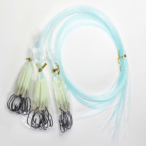 Hameçons <span class=keywords><strong>de</strong></span> pêche Alpha 2/0 Ready Rigs en <span class=keywords><strong>acier</strong></span> à haute teneur en carbone, pré-noués, hameçons circulaires <span class=keywords><strong>de</strong></span> 80 cm pour la pêche en eau salée - Product Image 2