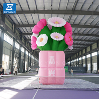 Pot de fleurs gonflable Bouquet géant Alice Artwork Flower pour la décoration publicitaire