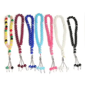 In stock low price christian 33 10mm crystal bracelet Muslim rosaries beads for men wholesale