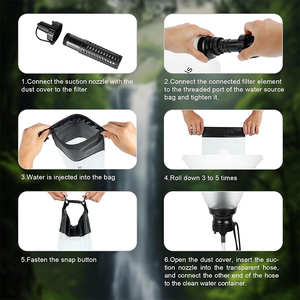 Système de filtration <span class=keywords><strong>d</strong></span>'<span class=keywords><strong>eau</strong></span> de camping avec <span class=keywords><strong>purificateur</strong></span> 2L TPU Material Survival Kit for Travel & Hiking - Product Image 3