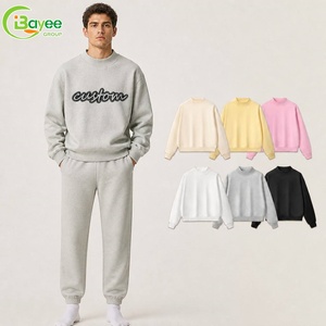 Felpa Oversize Personalizzata con Strass, in Cotone, Collo Alto o Girocollo, Stile Semplice - Product Image 1