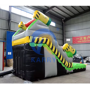 <span class=keywords><strong>Toboggan</strong></span> aquatique gonflable robuste en PVC vert avec <span class=keywords><strong>piscine</strong></span> à jets d'eau pour le jeu d'aventure et la location d'événements - Product Image 4