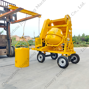 Mezcladora de hormigón móvil de la mejor calidad, máquina mezcladora de hormigón con motor diésel de 500L con 4 ruedas - Product Image 6