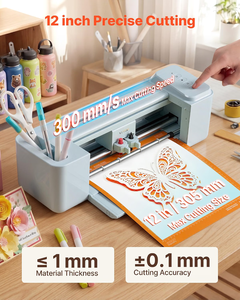Machine de Découpe Vinyle S301 Likcut Améliorée <span class=keywords><strong>pour</strong></span> Projets DIY Artisanaux, Traceur de Découpe <span class=keywords><strong>pour</strong></span> Papier Cartonné et Vinyle Thermocollant - Product Image 2