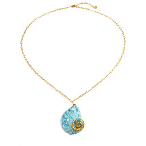 Fashion Layered <b>Necklace</b> Zinc Alloy Ocean Theme Seashell Starfish Summer <b>Beach</b> Clavicle Chain - Product Image 5