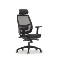 Chaise de bureau ergonomique pivotante en maille à dossier haut avec support lombaire pour la vente en gros