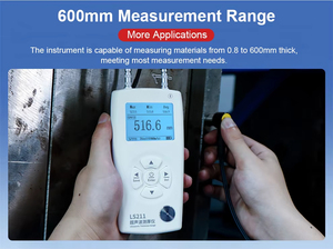 Hot Sale LS211 600mm Ultrasonic Digital Thickness <b>Gauge</b> for Steel Pipe Wall Measurement LS211, LS211 Ultrasonic Thickness <b>Gauge</b> - Product Image 6