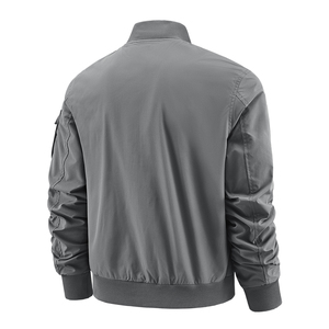 Veste d'automne et d'hiver pour homme avec logo personnalisé, col ample, style utilitaire, rembourrée en coton, vêtements décontractés pour le printemps et l'automne - Product Image 2