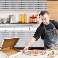 Boîtes à pizza en carton ondulé blanc B-Flute 14x14 pouces, résistantes à la graisse, pour gâteaux, biscuits, aliments et artisanat - Vente en gros