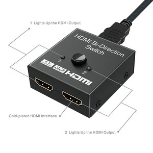 High Quality 4k <strong>hdmi</strong> Bi-direction Switch <strong>2</strong> in 1 Out, <strong>2</strong> Port <strong>hdmi</strong> Switch, hd <strong>hdmi</strong> Video Switcher Metal for Hdtv - Product Image 5