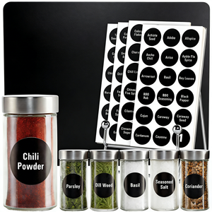 Étiquettes <span class=keywords><strong>alimentaires</strong></span> adhésives en vinyle imperméables personnalisées pour <span class=keywords><strong>les</strong></span> pots à épices, le garde-manger, <span class=keywords><strong>les</strong></span> aliments pour animaux de compagnie et <span class=keywords><strong>les</strong></span> pizzas - Autocollants ronds et carrés - Product Image 2