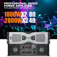 Amplificateurs de puissance de qualité sonore maître à 2 canaux amplificateur de puissance audio élevé professionnel pour subwoofers