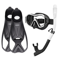 Aloma Nouveau Sangle élastique anti-buée Équipement de plongée en silicone Ensemble de tuba Kits de plongée Masque de plongée avec tuba et palmes