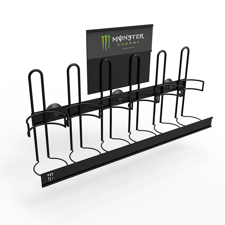 Customized Metal Parasite Display Rack Banana Milk Bottle Can Display Holder — view 4