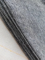 Tissu de support gris et blanc pour la fabrication de tapis, tissu pour tufting à l'aiguille, tissu fait main pour tufting