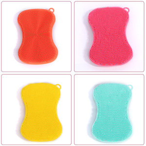 Silicone Dishwashing <b>Brush</b> Pad Animal Shape Kitchen <b>Cleaning</b> Tool Multi Functional Scouring Pad For Dishware - Product Image 5