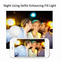 Échantillons gratuits mini selfie anneau lumineux rechargeable 10 led réglable 3 lumineux pour caméra clip maquillage support pour téléphone portable intelligent