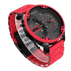 CAGARNY 6830 Người Đàn Ông Của Thạch Anh Đồng Hồ DZ Lớn Màu Đỏ Quay Số Thép Ban Nhạc Đồng Hồ Nam Hot Thời Trang Phong Cách Người Đàn Ông Kinh Doanh Của Đồng Hồ Trong Đồng Hồ Đeo Tay - Product Image 4