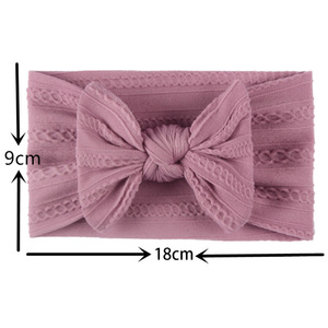 Cute Bow Children Unisex <strong>Baby</strong> <strong>Headband</strong> Turban Soft Elastic Nylon Newborn Hair Accessories - Product Image 6