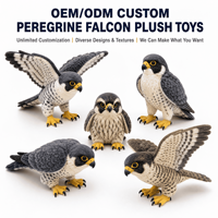 Peluche personnalisée Faucon pèlerin, Mascotte en peluche, Fabrication professionnelle OEM ODM, Peluche douce Faucon pèlerin pour marque