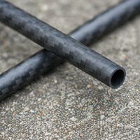 Tube rond en fibre de carbone 3K, surface mate, léger, tuyau CFRP pour drone, robot, jouet, modèle, composants de support structurel