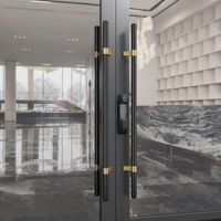 Mains courantes de porte en bois personnalisées en acier inoxydable poignées simples de style chinois poignées de porte en verre modernes pour portes coulissantes en bois