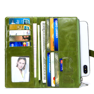 boshiho Leather Money Holder best quality leather long <b>wallet</b> customized zipper <b>wallet</b> <b>Cash</b> <b>Envelope</b> - Product Image 5