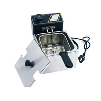 Grille de rôtissage portable en acier inoxydable de haute qualité pour l'extérieur, mini friteuse électrique pour poulet frit 1,5L 2L 2,5L