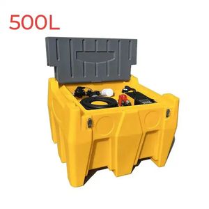 Réservoir de transfert de stockage de carburant diesel <span class=keywords><strong>200L</strong></span> 400L en plastique portable mini distributeur avec pompe et buse diesel 12V - Product Image 5