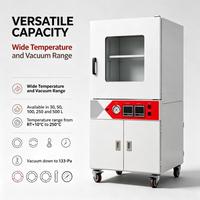 Four de séchage sous vide à étagères multi-zones avec affichage de température individuel pour étagère, 450W, pour petites séries et échantillons multiples, 30L