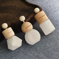 Flacon vide en verre sodocalcique pour aromathérapie – Bouteille en forme de flacon pour échantillon de parfum DIY, fiole d'évaporation d'huile essentielle, diffuseur de parfum