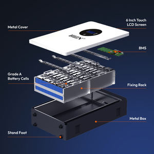 Настенный литиевый солнечный аккумулятор 48В 51.2В 100Ач 200Ач 280Ач 2.5кВтч 5кВтч 10кВтч 15кВтч LiFePO4 для домашнего резервного питания - Product Image 4