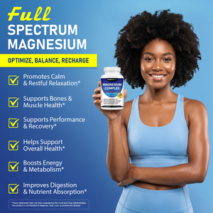 RHBESTOK Complejo de Magnesio con 8 Formas Elementales de Magnesio de 1000mg: Glicinato, Citrato, Malato y Taurato para Huesos y Músculos - Product Image 2