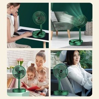 Ventilateur portable à vente chaude, rechargeable par USB, mini ventilateur pliable télescopique, silencieux, ventilateur électrique d'été pour la maison, la chambre à coucher, le bureau