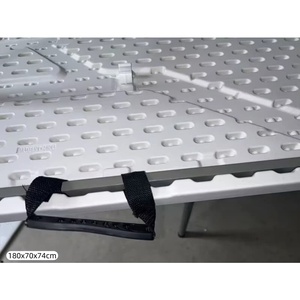 <span class=keywords><strong>Table</strong></span> pliante d'extérieur en plastique, <span class=keywords><strong>table</strong></span> <span class=keywords><strong>extensible</strong></span> en <span class=keywords><strong>aluminium</strong></span> pour l'extérieur avec support mural pour feu de camp, <span class=keywords><strong>table</strong></span> pliante pour cocktails - Product Image 6
