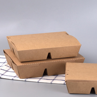 Loyo – boîte à salade en papier kraft brun recyclé, boîte à déjeuner multi-compartiments, récipient à emporter, vente en gros