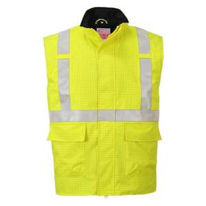 PORTWEST - S776YERXXXL Bizflame Rain hi-vis antistatique FR jaune bodywarmer - EAN 5036108248667 WORKWEAR RÉSISTANT AUX FLAMMES - Product Image 1