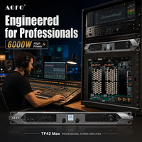 Amplificateur de puissance numérique professionnel 2 canaux 4200W 6000W pour DJ, 8 ohms, haute puissance, audio haute résolution en métal pour caissons de basses et enceintes