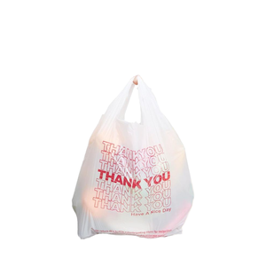 ถุงเสื้อยืดแบบหนา ย่อยสลายได้ เกรดอาหาร กันน้ำ ใช้แล้วทิ้ง สำหรับช้อปปิ้ง ของชำ อาหารแบบนำกลับ และใช้ในชีวิตประจำวัน - Product Image 6