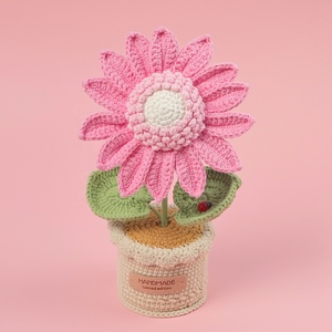 Ramo de Flores Artificiales Hecho a Mano con Forma de Mariquita y Girasol, Decoración Navideña para el Hogar, Regalo Moderno - Product Image 4