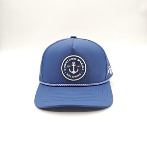 Casquettes de golf et de baseball classiques à 5 panneaux, avec patch en caoutchouc brodé, motif léopard sportif, camouflage personnalisé, perforations découpées au laser et fermeture snapback - Product Image 2