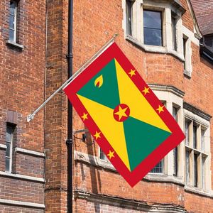 Bandera de Granada de 3x5 pies de poliéster con dos ojales de latón, de una sola capa, para colgar en la pared, decoración para interiores y exteriores - Product Image 5